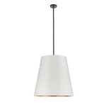 Alora Calor 3LT 25" Pendant, Bronze/white Linen/gold Parchment - PD311025UBWG. Fixed Price $644.99.