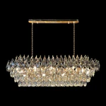 Teardrop Crystal Diamond Linear Chandelier. Fixed Price $899.00.