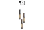 Adcthome 3 Light Concrete Linear Pendant With Metal Mesh Shade Modern. Fixed Price $69.04.
