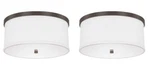 Capital Lighting 2015MN-480 3 Ceiling Fixture, Burnished Bronze Pack. Fixed Price $436.00.