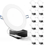 Sunco 12 Pack Recessed Lighting 6 Inch Led, Canless Ceiling Lights Slim With Jun. Fixed Price $98.38.