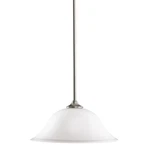 Kichler Wedgeport Pendant Light Brushed Nickel Satin Etched Glass (3587NI) New. Fixed Price $34.00.