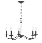 Progress Lighting Pacolet 28" 5-LIGHT Textured Black Farmhouse Circle Chandelier. Fixed Price $97.97.