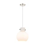 Innovations Newton Sphere 1-LT 10" Cord Pendant, Pn/mwg 410-1PM-PN-G410-10WH. Fixed Price $301.40.