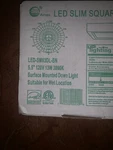 Amax Lighting, Inc. LED-SM63DL/NKL Slim Square LIGHT,13W,5.5"X0.68",NKL B41. Fixed Price $23.25.