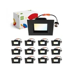 Asd Black Recessed Lighting 6 Inch Square Retrofit Kit Cct 2700/3000/3500/4.... Fixed Price $207.14.