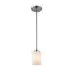 Bel Air Lighting Mod Pod 1-LIGHT Brushed Nickel Hanging Mini Pendant. Fixed Price $39.99.