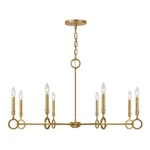 Noah 8-LIGHT Chandelier In Gold Armory By Breegan Jane. Fixed Price $1206.00.