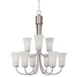 Maxim Lighting Logan 9 Chandelier, Satin Nickel - 10046FTSN. Fixed Price $408.00.
