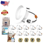 Sunco 4" Led Recessed Retrofit 10PK 660LM Dimmable 5000K Daylight Damp Rated. Fixed Price $100.99.