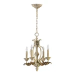 Quorum International 6037-4 White Florence 4-LIGHT 1 Tier Chandelier. Fixed Price $424.00.