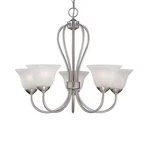 Millennium Lighting 75-SN Main Street 5-LIGHT Chandelier Satin Nickel. Fixed Price $158.00.