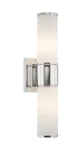 Livex Lighting 52122 Nickel Weston 2-LIGHT Bath Bar With Hand-blown Glass Shade. Fixed Price $195.96.