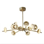 12-LIGHT Sputnik Chandeliers Led Lighting Gold Bronze Pendant Ceiling Fixtures. Fixed Price $202.99.