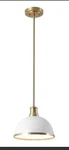Globe Electric Beckett 1-LIGHT Matte White Pendant With Metal Shade 60824. Fixed Price $15.99.