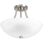 Progress Ltg 13" Semi Flush Or Pendant Brushed Nickel Ceiling Light Convertible. Fixed Price $22.99.