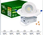 Zouzai Inch Pack Gimbal Led Recessed Light 360 Adjustable 5CCT 2700K-5000K. Fixed Price $78.90.
