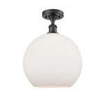 Innovations Ballston Athens 12" Semi-flush 1C, Bk/fr 516-1C-BK-G121-12. Fixed Price $190.08.