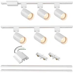 Hiiglxii 6-LIGHT Led Track Lighting Kit With 6.6FT Lights, White. Fixed Price $63.75.