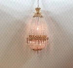 Dollhouse Crystal Chandelier "daphne Deluxe" Real Glass Volt 1:12 Scale. Fixed Price $390.00.