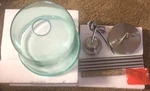 Seenming House 1-LIGHT Green Clear Ceiling Fixture. Fixed Price $21.50.