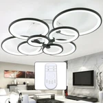 Modern Ceiling Light 8HEADS Dimmable Chandelier Led Pendant Lamp Fixture +remote. Fixed Price $85.37.