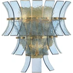 Crystorama ABI-2002-AG-BL Abigail Bath Sconce Wall Light In Blue. Fixed Price $550.00.