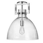 Dainolite Liberty Light Incandescent Semi-flush, Chrome/clear LBY-151SF-PC. Fixed Price $232.00.