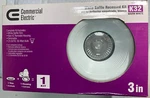 Commercial Electric 3" Recessed Light Kit White Baffle Trim K32 Warm 50. Fixed Price $18.99.