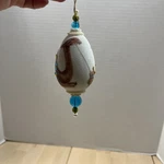Vtg Egg Embellished We Have Seen His Star In The East Christmas Tree Ornament. Fixed Price $20.00.
