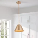 Lnc Modern Gold Hanging Pendant Light With Metal Bell Shade. Fixed Price $35.74.