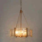 Zevni 19.5 In. 6-LIGHT Farmhouse Diy Pendant Water Glass Dining Room Chandelier. Fixed Price $150.74.