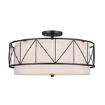 Kichler Birkleigh 4 Light Semi Flush Mount, Black - 52076BK. Fixed Price $649.99.