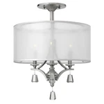 Fredrick Ramond Mime 3 Lt Foyer Semi-flush Mount, Brushed Nickel FR45601BNI. Fixed Price $594.15.