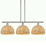 Innovations Lighting 516-3I-12-38 Woven Rattan Linear Polished Nickel /. Fixed Price $647.68.