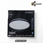 Artika Europa 21" Black Led Flush Mount Ceiling Light 3CCT Night Remote. Fixed Price $79.92.