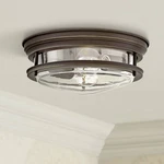 Hinkley Hadley 12" Wide Oil Rubbed Bronze 2-LIGHT Ceiling. Fixed Price $319.00.