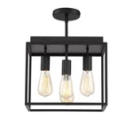 Home Decorators Collection Rollins 13 In. 4-LIGHT Black Semi Flush Mount. Fixed Price $77.39.
