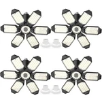 Lucorusc Led Garage Lights 4 Pack 200W Super Bright E26 6500K - Black. Fixed Price $40.01.