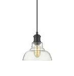 Golden Lighting 0305-S Carver 8"W Mini Pendant Black. Fixed Price $109.99.