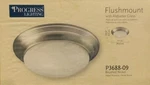 Progress Flushmount Ceiling Light W/alabaster Glass Shade - Brushed Nickel. Fixed Price $29.99.