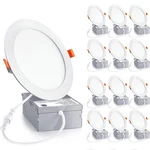 12 Pack 6 Inch Ultra-thin Led Recessed Ceiling Light With Junction Box, R.... Fixed Price $73.81.