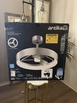 Artika Austin 23" Led Ceiling Fan Dimmable Brushed Nickel W/ Remote New. Fixed Price $95.00.