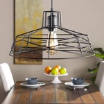 Southern Enterprises Lambro Wire Cage Pendant Lamp In Black. Fixed Price $72.99.