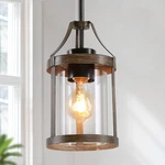 Log Barn Pendant Lights Kitchen Island, Farmhouse Mini Lighti.... Fixed Price $93.86.
