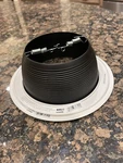 Halo 6100BB 6" White Tapered Metal Baffle Recessed Trim With 2 Rings New. Fixed Price $12.99.