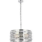 Elegant Lighting 1108D19C Kennedy 18.5 Inch Chrome Pendant Ceiling. Fixed Price $478.00.