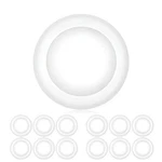 Parmida (12 Pack) 5/6 Inch Dimmable Led Disk Light Surface Flush Mount 15W 5000K. Fixed Price $65.99.