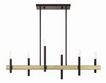 Livex Lighting 49336 Denmark 40"W Abstract Linear - Bronze With Antique. Fixed Price $249.99.