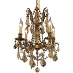 Elegant Lighting 9204D17FG-GT/RC Rosalia Mini Chandelier French Gold. Fixed Price $1010.00.